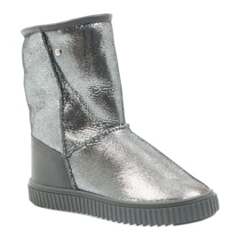 Stivali in pelle Bartek 477750 lana naturale argento grigio 1
