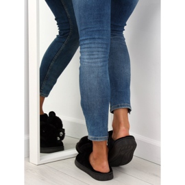Pantofole nere da donna nere DD91 Black nero 1