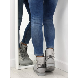 Stivali grigi da donna caldi GD-CC-18 LT.GREY grigio 1