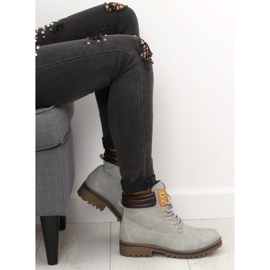 Stivali da donna in legno grigio chiaro GD-ZN27 Lightgrey 1