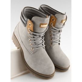 Stivali da donna in legno grigio chiaro GD-ZN27 Lightgrey 2