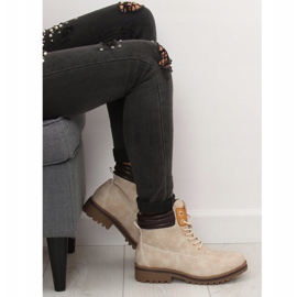 Stivali in legno per donna beige GD-ZN27 Beige 1