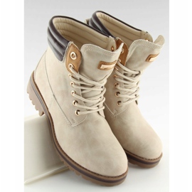Stivali in legno per donna beige GD-ZN27 Beige 2