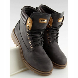 Stivali da donna in legno grigio scuro GD-ZN27 Darkgrey 2