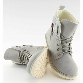 Stivali grigi in legno da donna GD-TL10 LT.GREY grigio 1