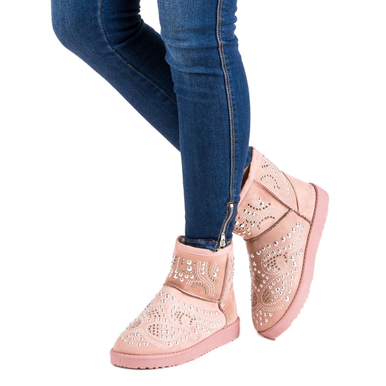 Stivali da neve rosa alla moda 2