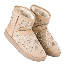 Stivali da neve beige alla moda 2