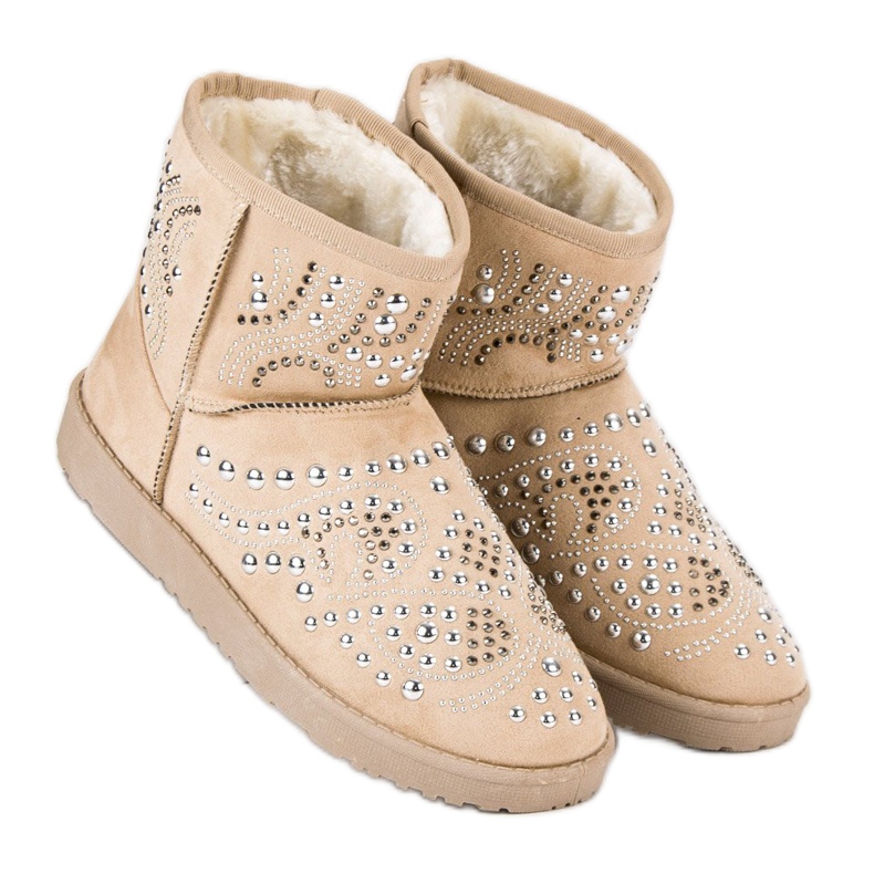 Stivali da neve beige alla moda 2