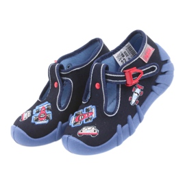 Scarpe per bambini Befado Pantofole 110P305 blu rosso blu navy 3
