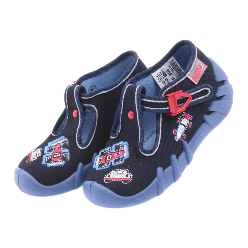 Scarpe per bambini Befado Pantofole 110P305 blu rosso blu navy 3
