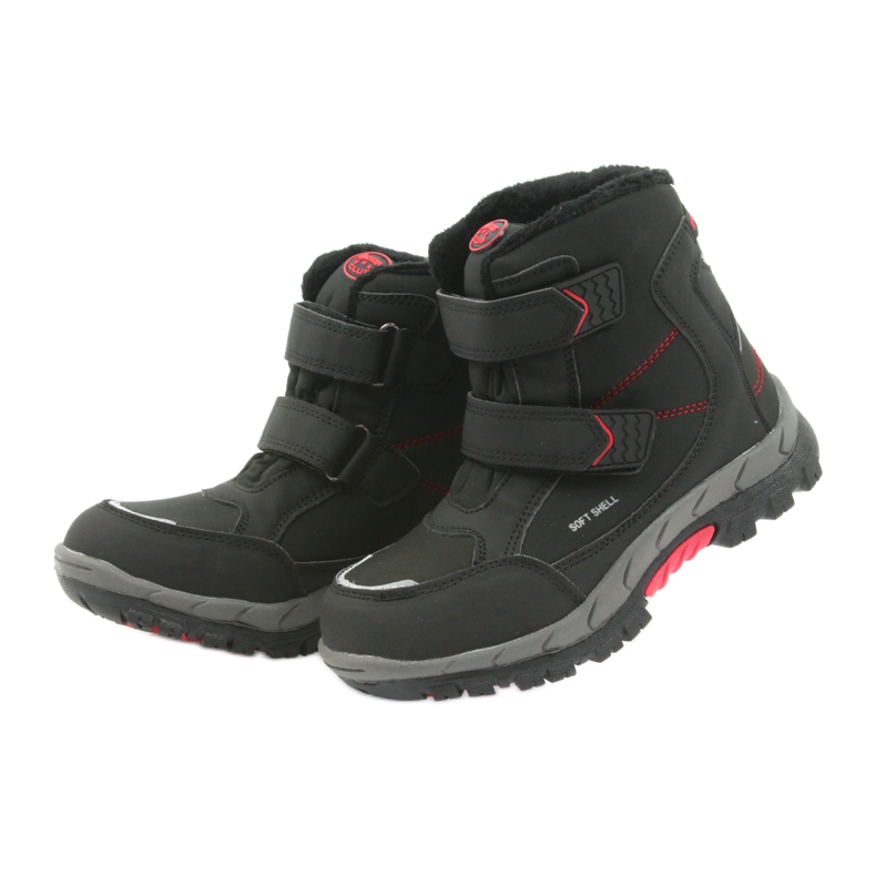 American Club Stivali americani stivali invernali con membrana 3123 nero rosso 5