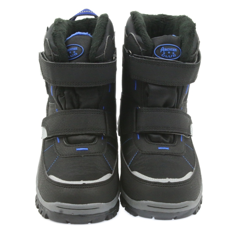 American Club Stivali americani stivali invernali con una membrana di 1122 nero blu 4