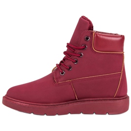 Small Swan Trapper marrone alla moda rosso 1