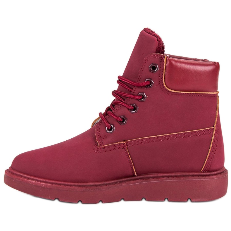 Small Swan Trapper marrone alla moda rosso 1