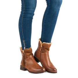 Forever Folie Stivali da donna caldi marrone 1