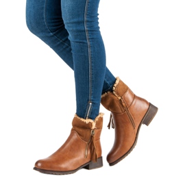 Forever Folie Stivali da donna caldi marrone 2