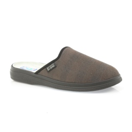 Pantofole da uomo Befado pantofole per la salute 125m012 nero marrone 1