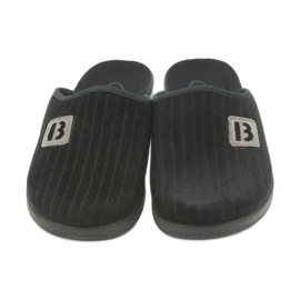 Pantofole scarpe da uomo Befado 548m015 pantofole nere nero 3