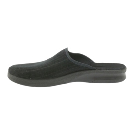 Pantofole scarpe da uomo Befado 548m015 pantofole nere nero 2