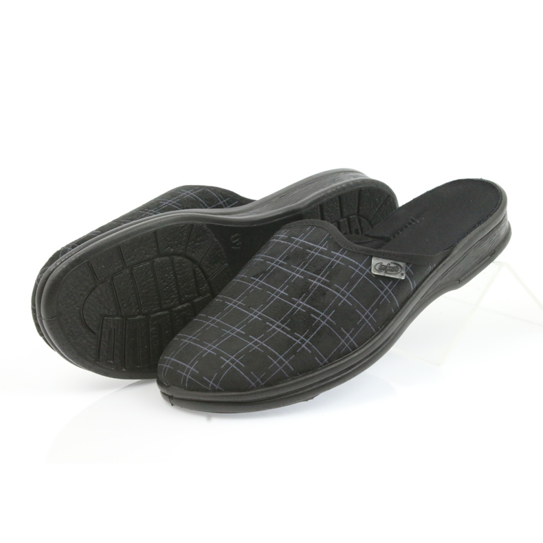 Pantofole scarpe da uomo Befado 089M408 nere nero 5