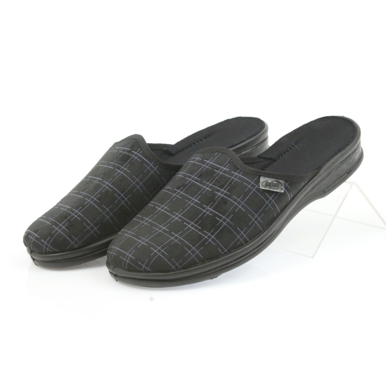 Pantofole scarpe da uomo Befado 089M408 nere nero 4