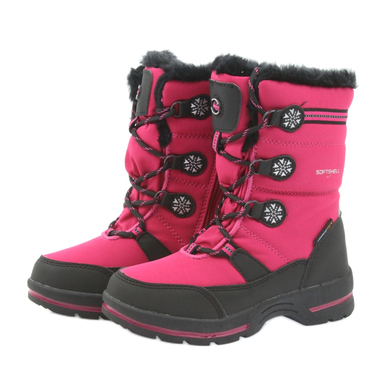 American Club Stivali invernali americani con membrana 702SB nero rosa 3