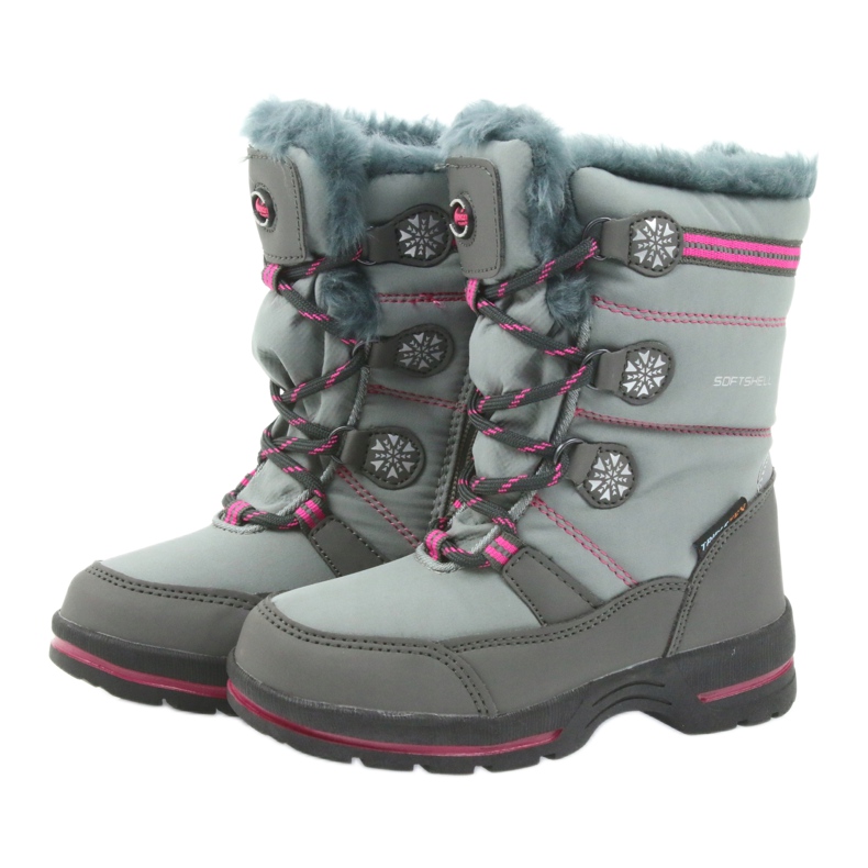American Club Stivali invernali americani con membrana 702SB grigio rosa 3