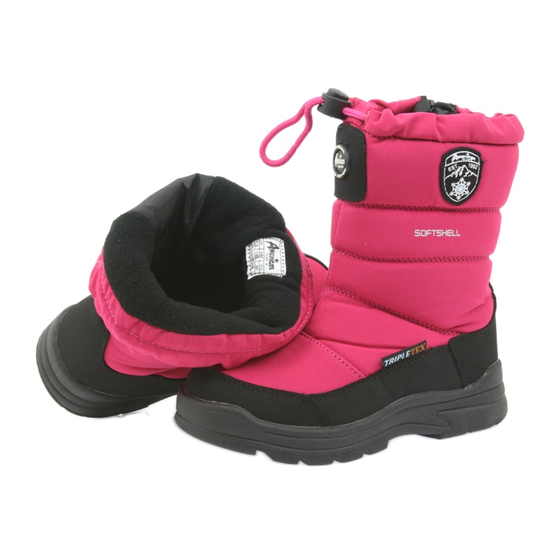 American Club Stivali invernali americani con membrana 801SB nero rosa 4