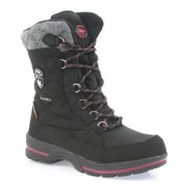 American Club Stivali da neve softshell neri con membrana americana SN19/20 nero rosa grigio 1