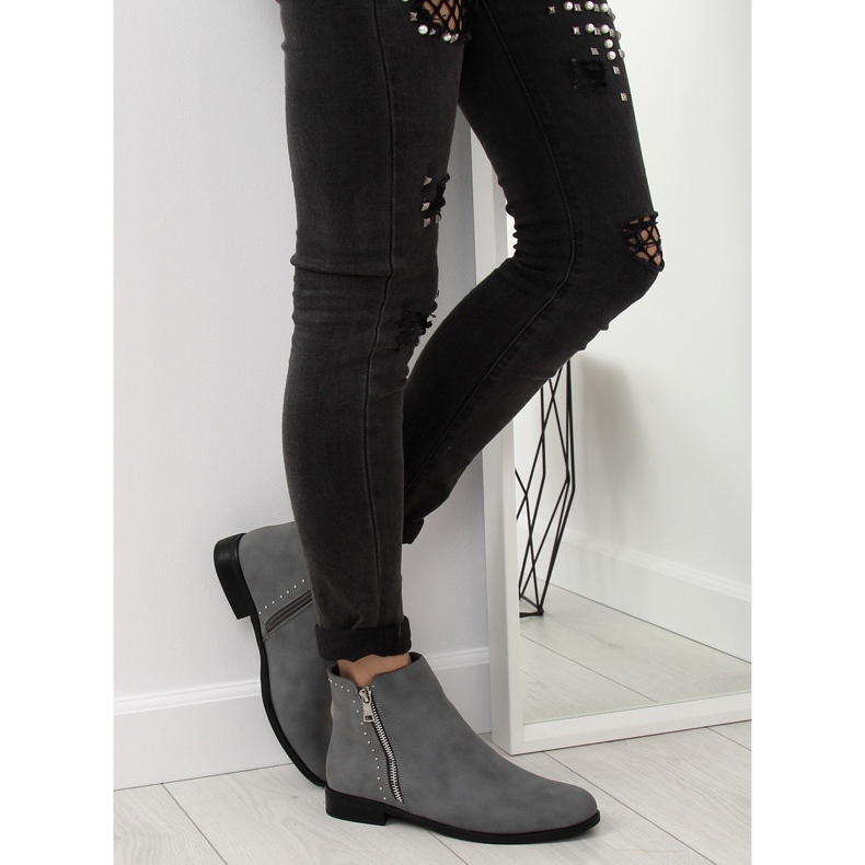 Stivali Jodhpur grigi da donna 0-257 Grigio 1