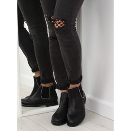 Stivaletti Chelsea neri da donna 1003-PA Black nero 1