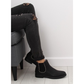 Stivaletti Chelsea neri da donna 1003-PA Black nero 2