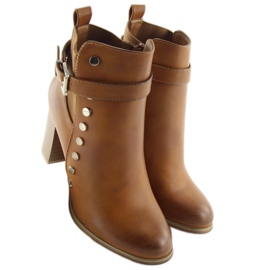 Stivali con tacco alto cammello 88073 marrone 2