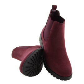 Stivali da donna bordeaux SP16 WINE-RED rosso 1