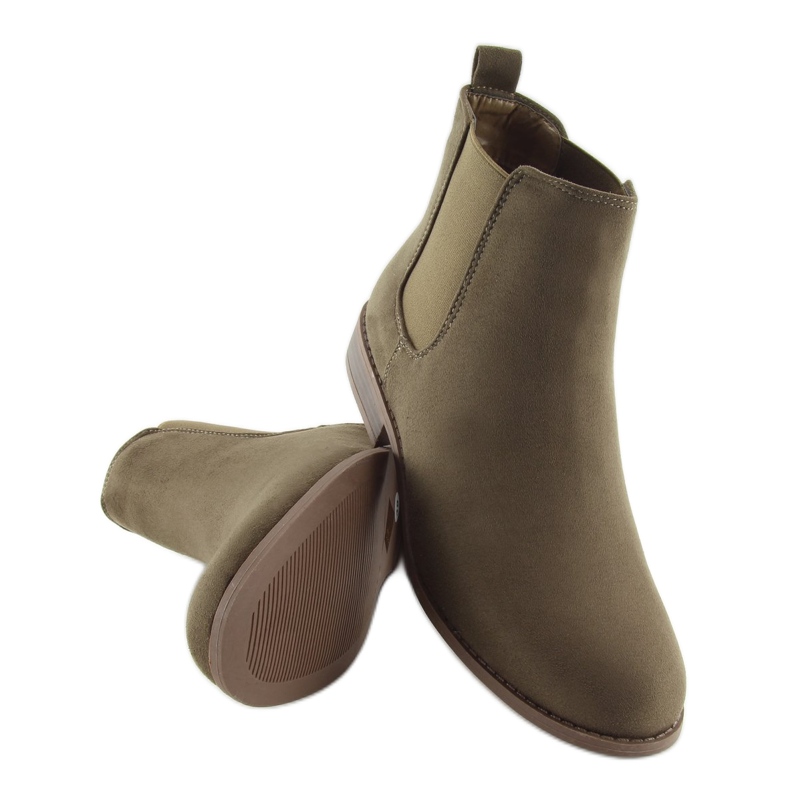 Stivaletti Chelsea marroni LJ111 Tortora marrone 1