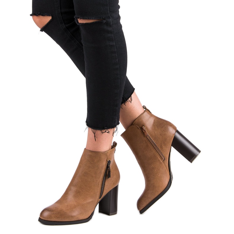 Super Mode Tacchi alti cammello marrone 2