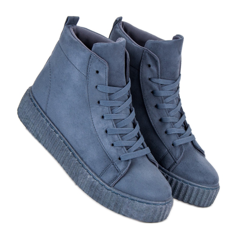 Wilady Sneakers sopra la caviglia blu 2