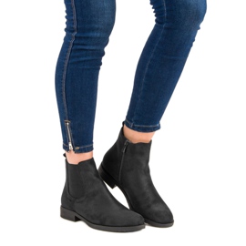 Stivaletti Chelsea in pelle scamosciata nero 2