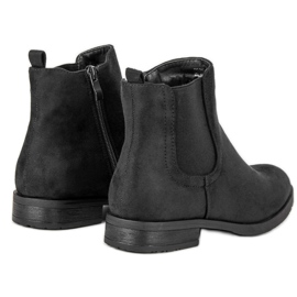 Stivaletti Chelsea in pelle scamosciata nero 1