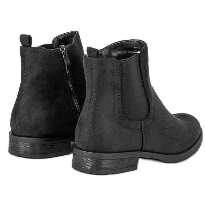 Stivaletti Chelsea in pelle scamosciata nero 1
