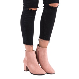 Nio Nio Stivali classici in pelle scamosciata rosa 1