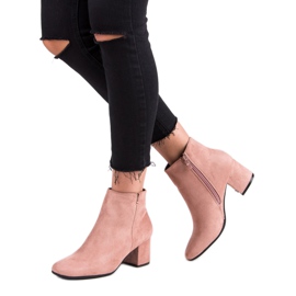 Nio Nio Stivali classici in pelle scamosciata rosa 2