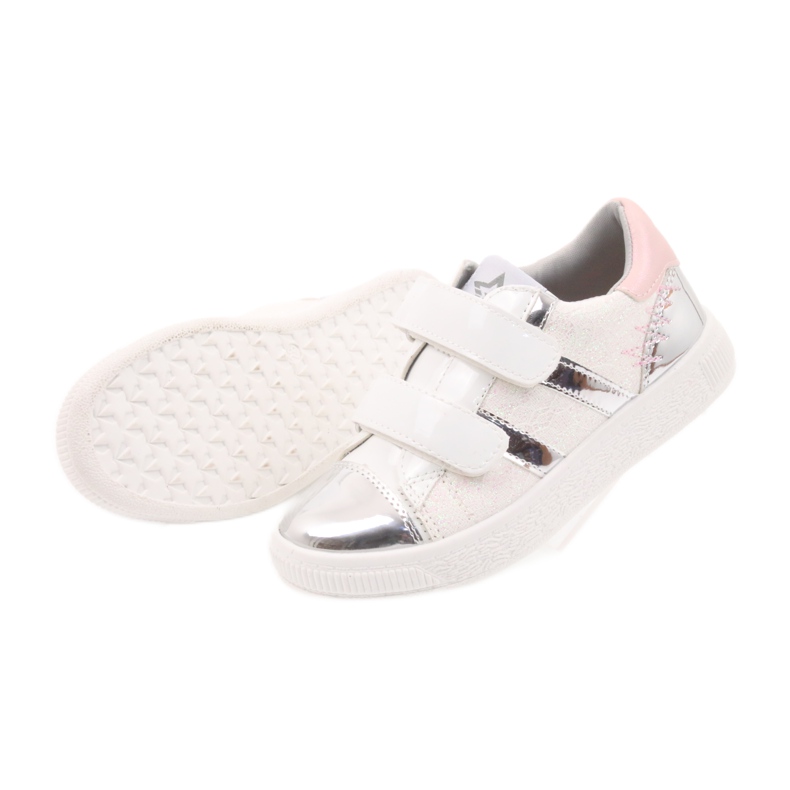 American Club Sneakers, scarpe sportive americane 16699 rosa grigio bianco 4