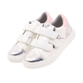American Club Sneakers, scarpe sportive americane 16699 rosa grigio bianco 3