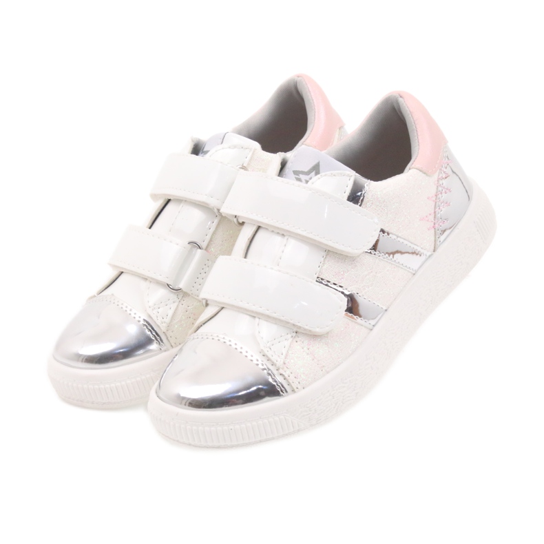 American Club Sneakers, scarpe sportive americane 16699 rosa grigio bianco 3