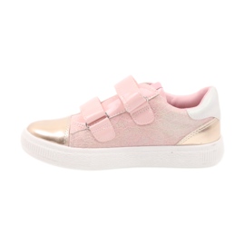American Club Sneakers, scarpe sportive americane 16699 rosa giallo 2
