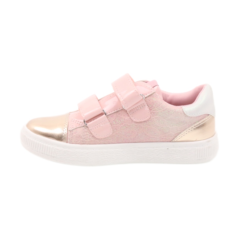 American Club Sneakers, scarpe sportive americane 16699 rosa giallo 2