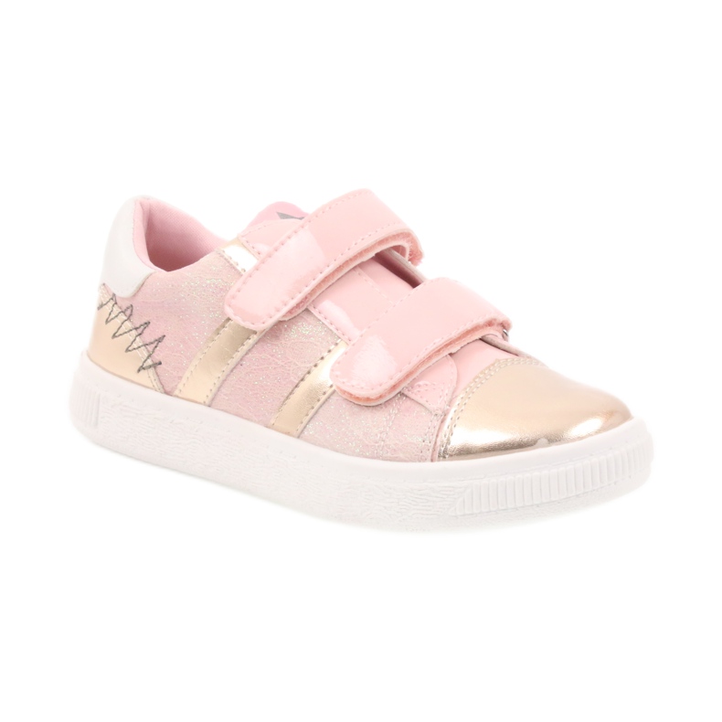 American Club Sneakers, scarpe sportive americane 16699 rosa giallo 1