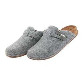 Pantofole in feltro allacciate Inblu TH014 grigio 3