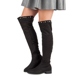 Cm Paris Stivali alti con perline nero 2